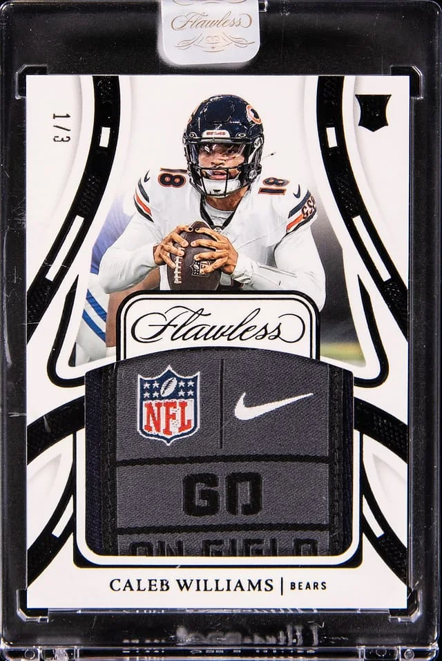 2024 Panini Flawless Caleb Williams Patch - Panini Encased Tags #FRP-CWS card image