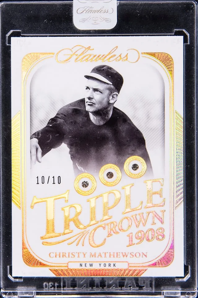 2024 Panini Flawless Christy Matthewson Diamond Triple Crown 1908 #18 card image