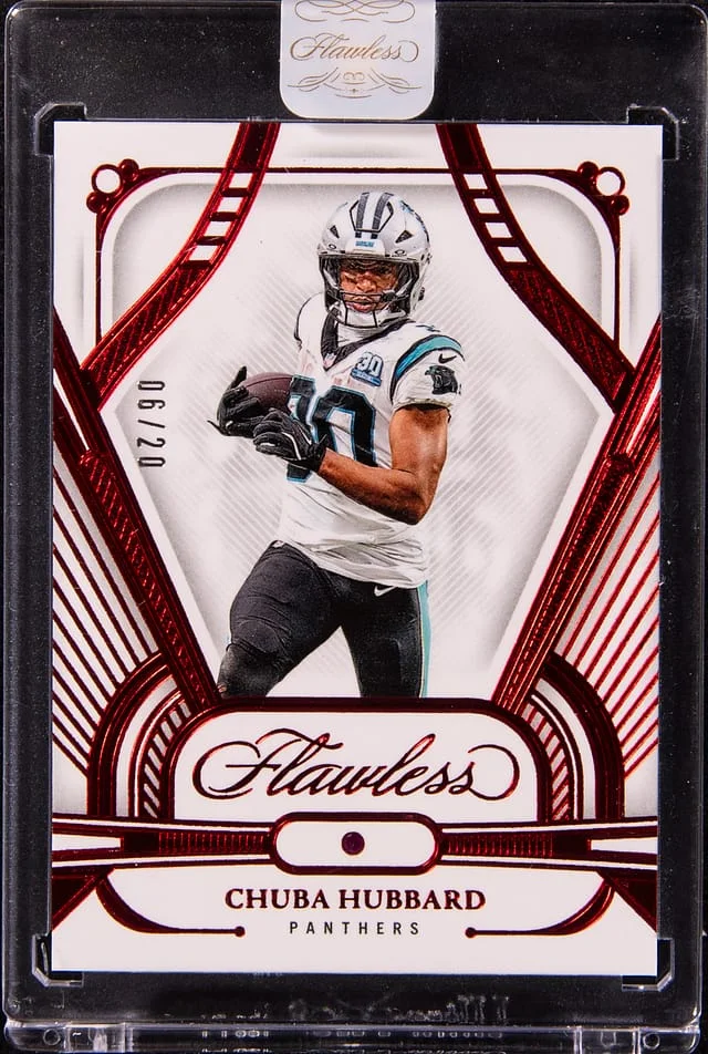 2024 Panini Flawless Chuba Hubbard Ruby #8 card image