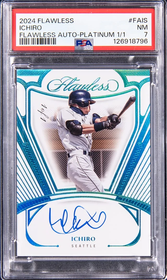 2024 Panini Flawless Ichiro Autograph Platinum #FA-IS card image