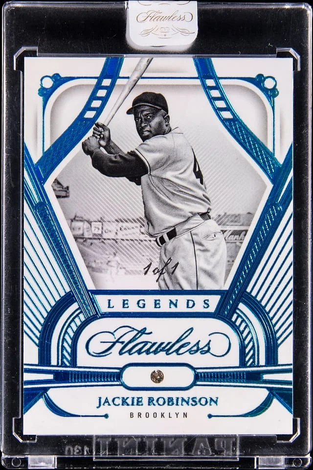 2024 Panini Flawless Jackie Robinson Relic Card - Panini Encased Legends #69 card image