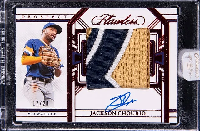 2024 Panini Flawless Jackson Chourio Prospect Autographs #PPA-JC card image