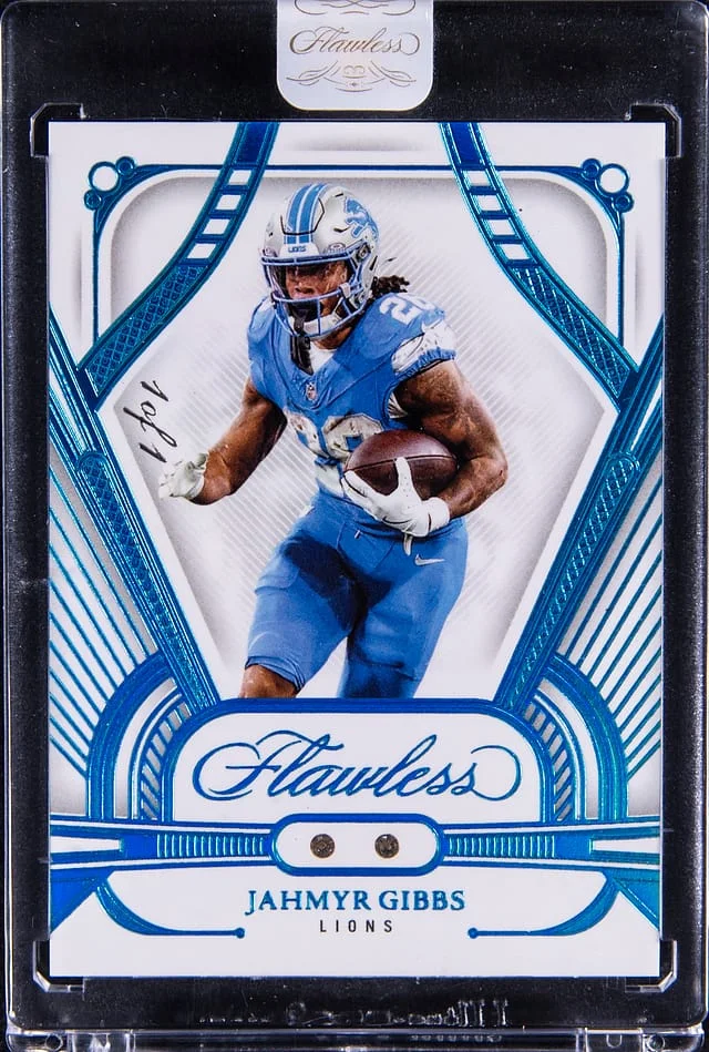2024 Panini Flawless Jahmyr Gibbs Diamond Platinum #20 card image