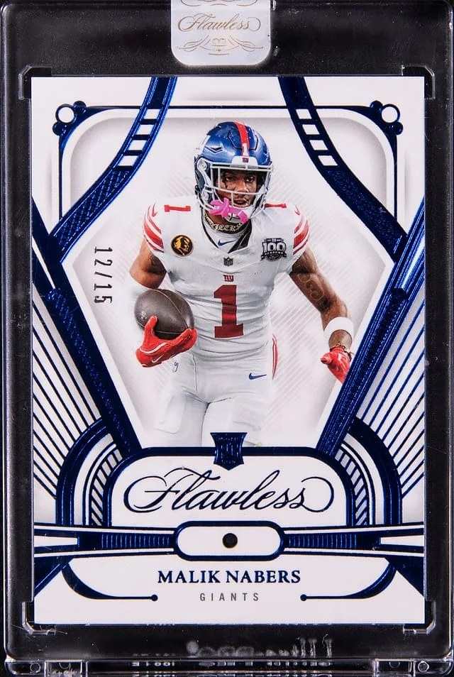 2024 Panini Flawless Malik Nabers Relic - Panini Encased Sapphire #103 card image