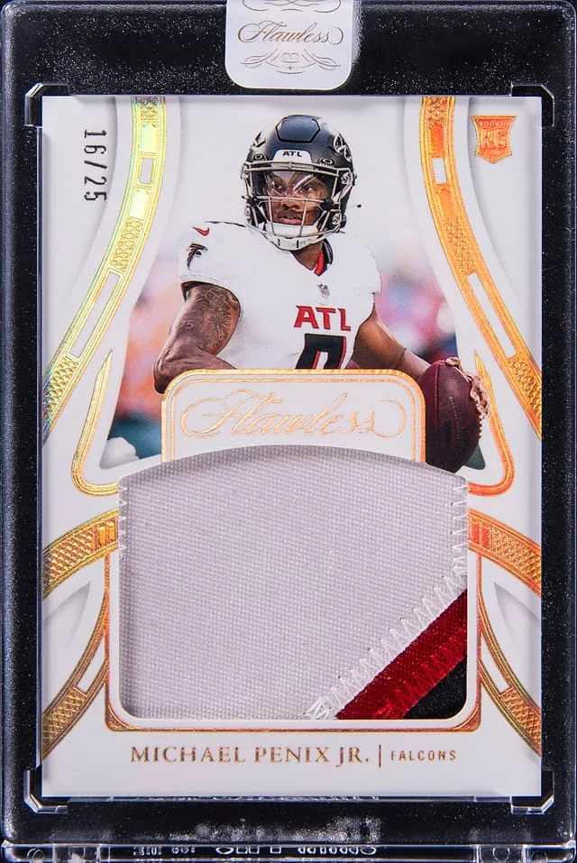 2024 Panini Flawless Michael Penix Jr. Patches #FRP-MPJ card image