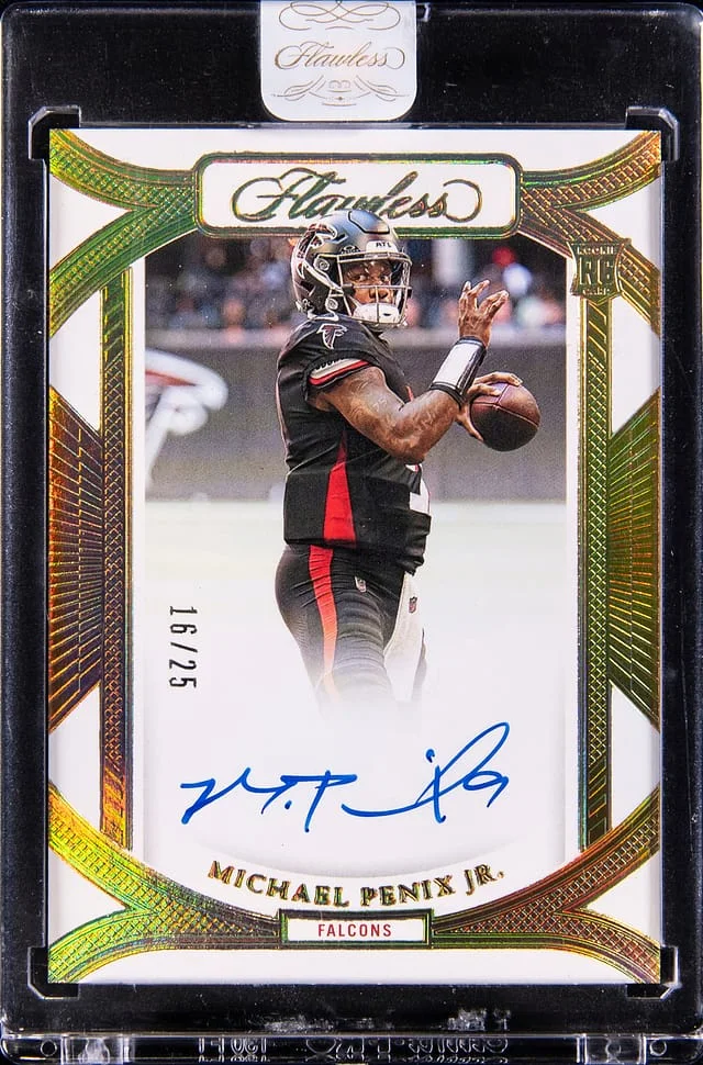 2024 Panini Flawless Michael Penix Jr. Frame Signatures #RFS-MPJ card image