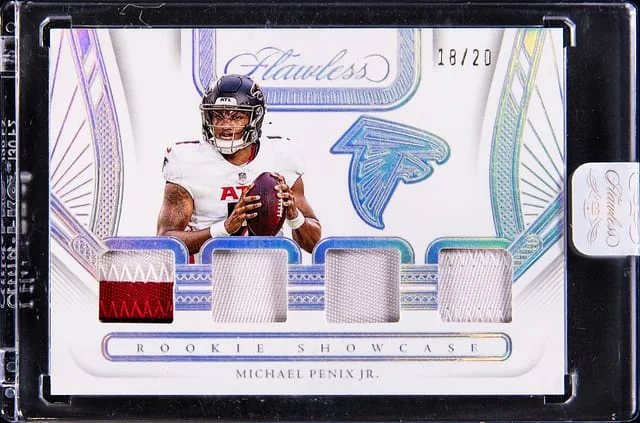 2024 Panini Flawless Michael Penix Jr. Showcase #RS-MPJ card image