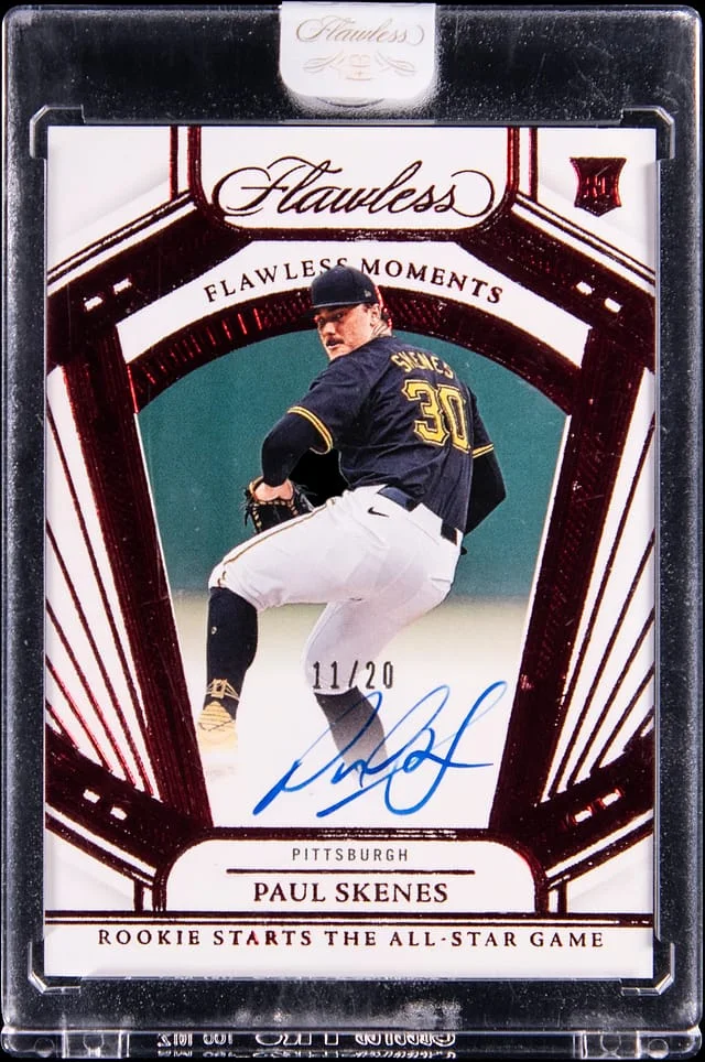 2024 Panini Flawless Paul Skenes Moments Signatures Ruby #FMR-PS card image