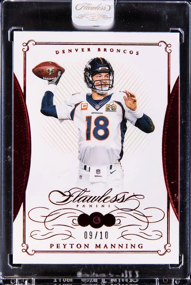 2024 Panini Flawless Peyton Manning Ruby #14 card image