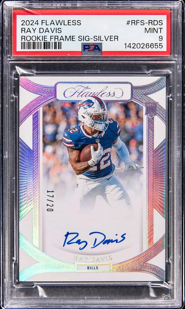 2024 Panini Flawless Ray Davis Frame Signature Silver #RFS-RDS card image