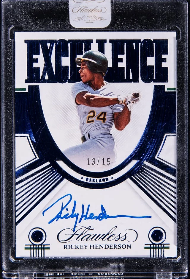 2024 Panini Flawless Rickey Henderson Excellence Signature #ES-RH card image