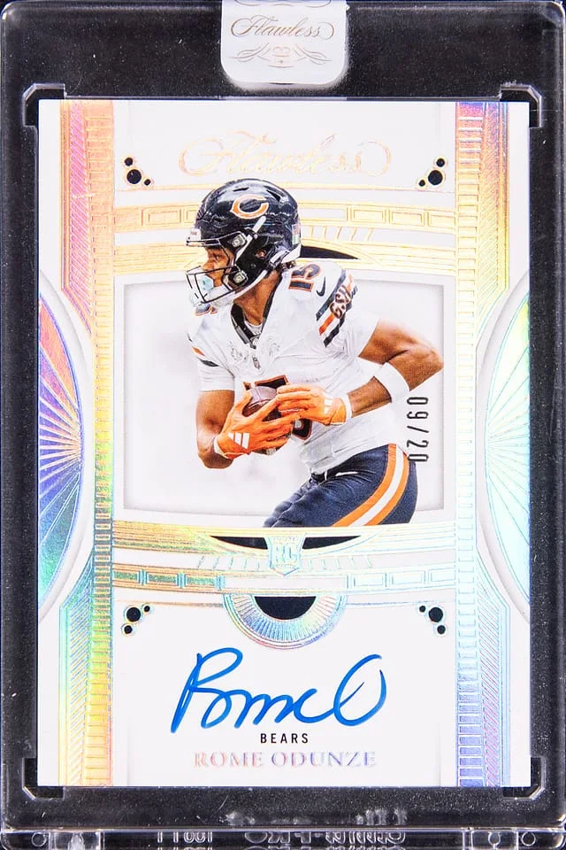 2024 Panini Flawless Rome Odunze Debut Signatures #RDS-ROE card image