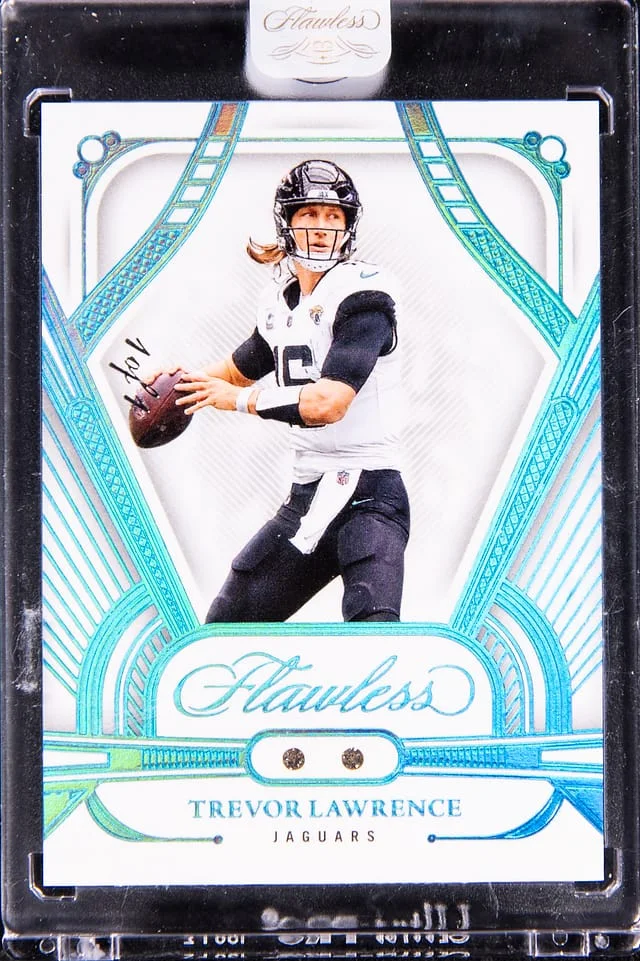 2024 Panini Flawless Trevor Lawrence Dual Diamond Memorabilia Platinum #29 card image