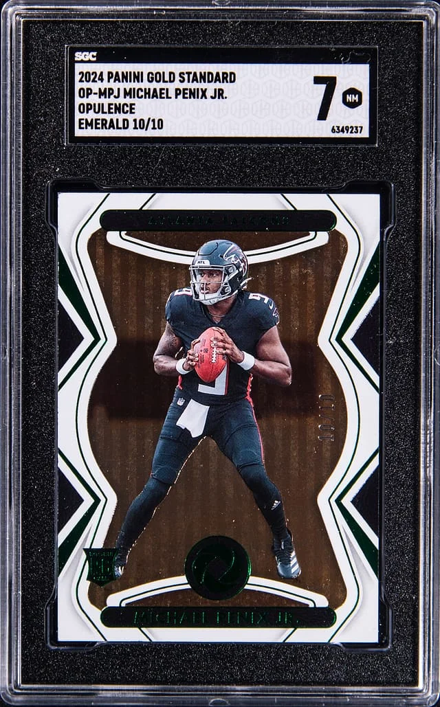 2024 Panini Gold Standard Michael Penix Jr. Opulence-Emerald #OP-MPJ card image
