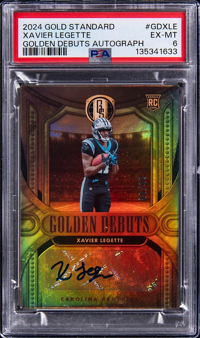 2024 Panini Gold Standard Xavier Legette Golden Debuts Autographs #GD-XLE card image