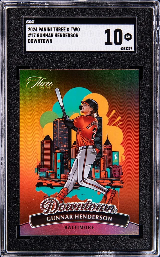 2024 Panini Gunnar Henderson Three & Two Downtown #17 card image