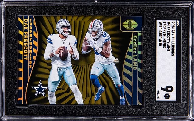 2024 Panini Illusions Dak Prescott, Ceedee Lamb Trophy Hunters-Wild Card #4 card image