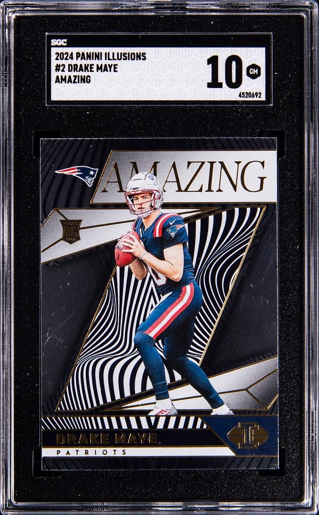 2024 Panini Illusions Drake Maye Amazing #2 card image