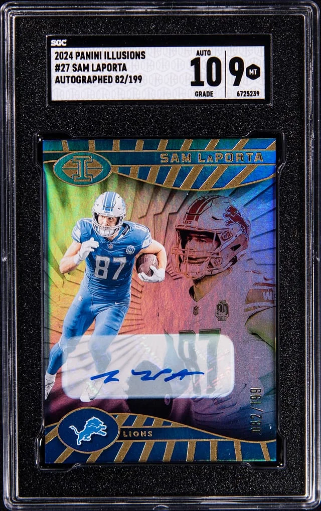 2024 Panini Illusions Sam LaPorta Autograph #27 card image