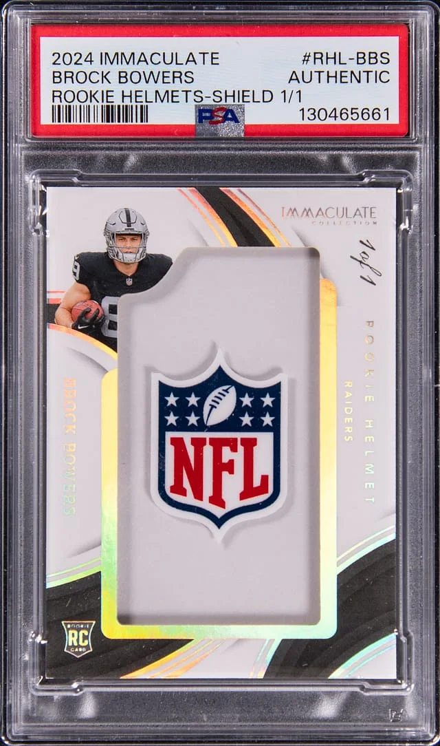2024 Panini Immaculate Brock Bowers Helmets Shield #RHL-BBS card image