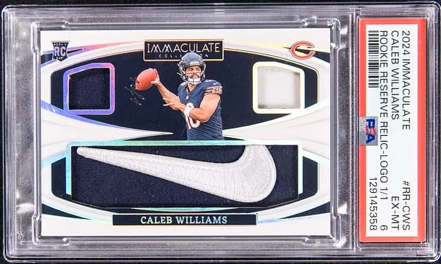 2024 Panini Immaculate Caleb Williams Reserve Relic Logo #RR-CWS card image