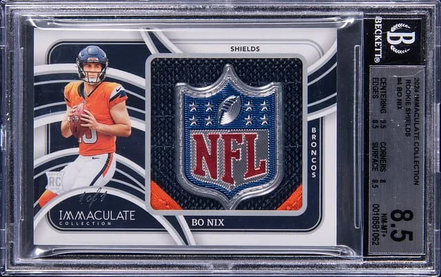 2024 Panini Immaculate Collection Bo Nix Shields #RJL-BNX card image