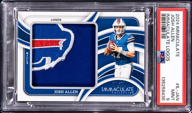 2024 Panini Immaculate Collection Josh Allen Immaculate Logos #IL-JAN card image
