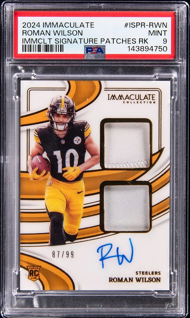 2024 Panini Immaculate Collection Roman Wilson Patch Autograph (RPA) #ISPR-RWN card image