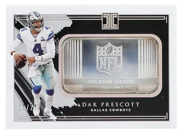 2024 Panini Impeccable Dak Prescott Silver NFL Shield #SS-DP card image