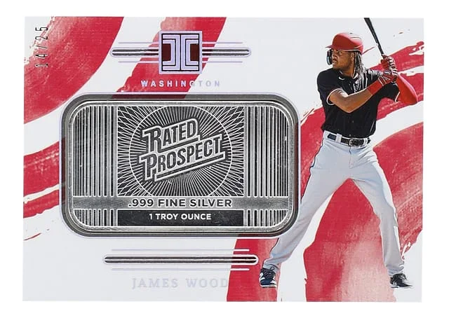 2024 Panini Impeccable James Wood Silver Prospects Logo #32 card image