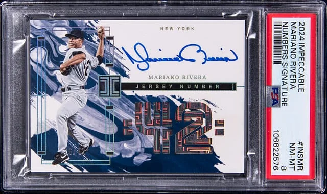2024 Panini Impeccable Mariano Rivera Numbers Signature #INS-MR card image