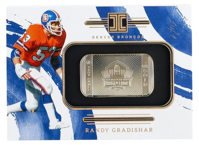 2024 Panini Impeccable Randy Gradishar Silver Hall of Famers Gold #SH-RG card image