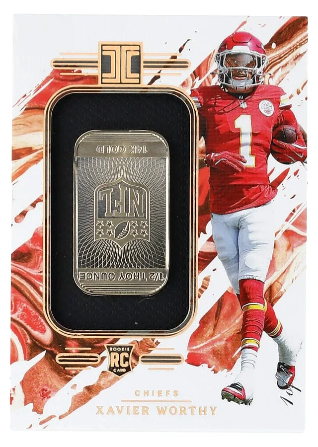2024 Panini Impeccable Xavier Worthy Silver NFL Shield #SS-XWY card image