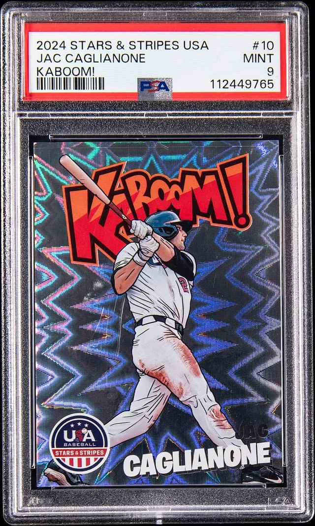 2024 Panini Jac Caglianone Stars & Striped USA Kaboom! #10 card image