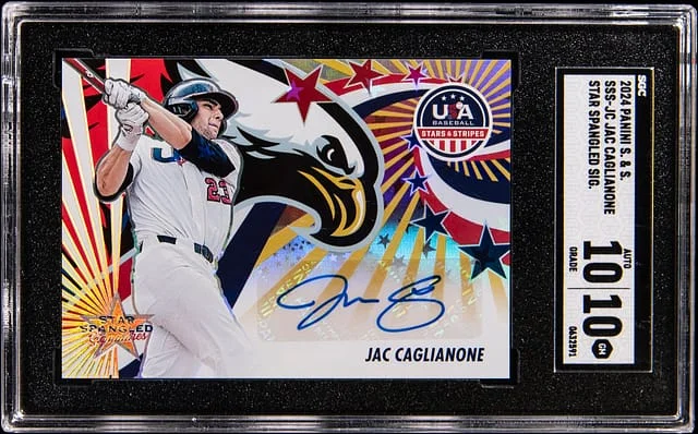 2024 Panini Jac Caglianone Stars & Stripes Star Spangled Signatures #SSS-JC card image