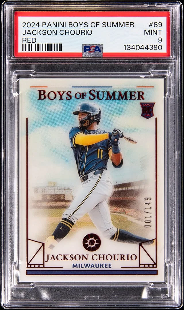 2024 Panini Jackson Chourio Boys of Summer Red #89 card image