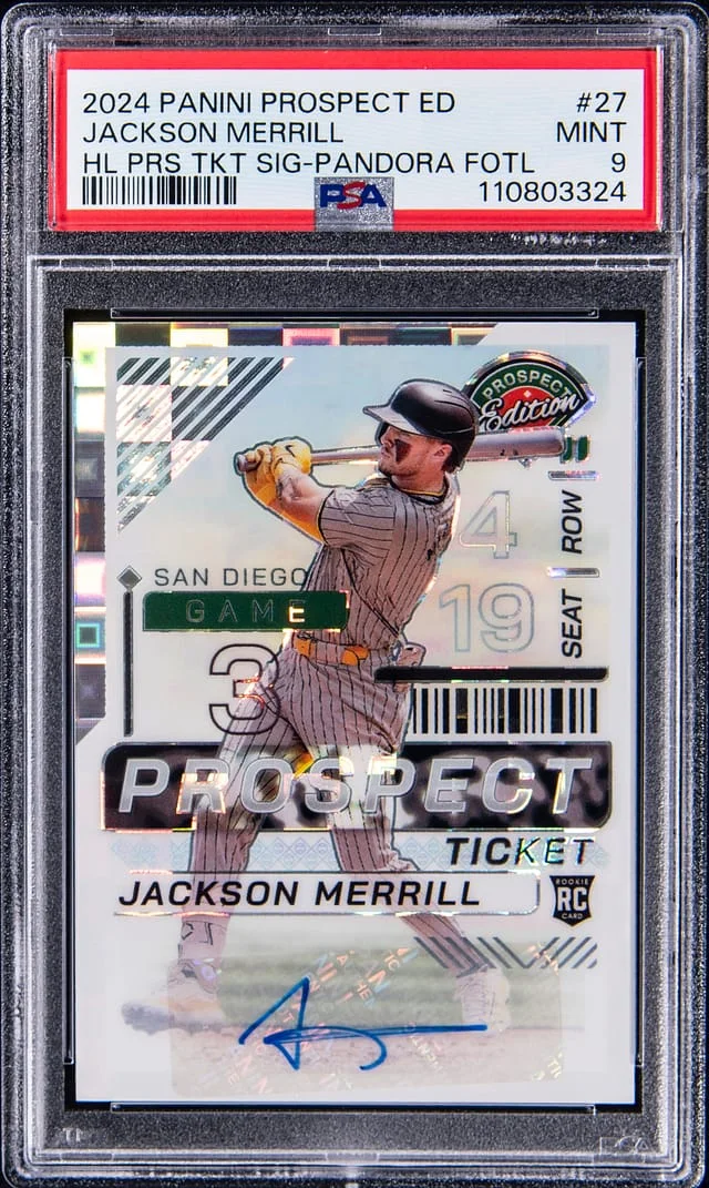 2024 Panini Jackson Merrill Prospect Edition Autographs #27 card image