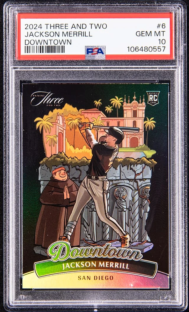 2024 Panini Jackson Merrill Three and Two Downtown #6 card image
