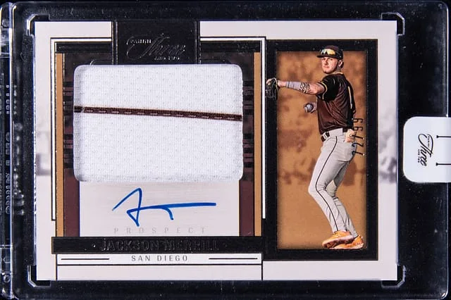 2024 Panini Jackson Merrill Three and Two Prospect Jersey Autographs #PJA-JM card image