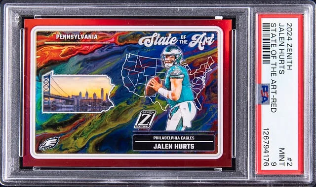 2024 Panini Jalen Hurts Zenith State of The Art Red #2 card image