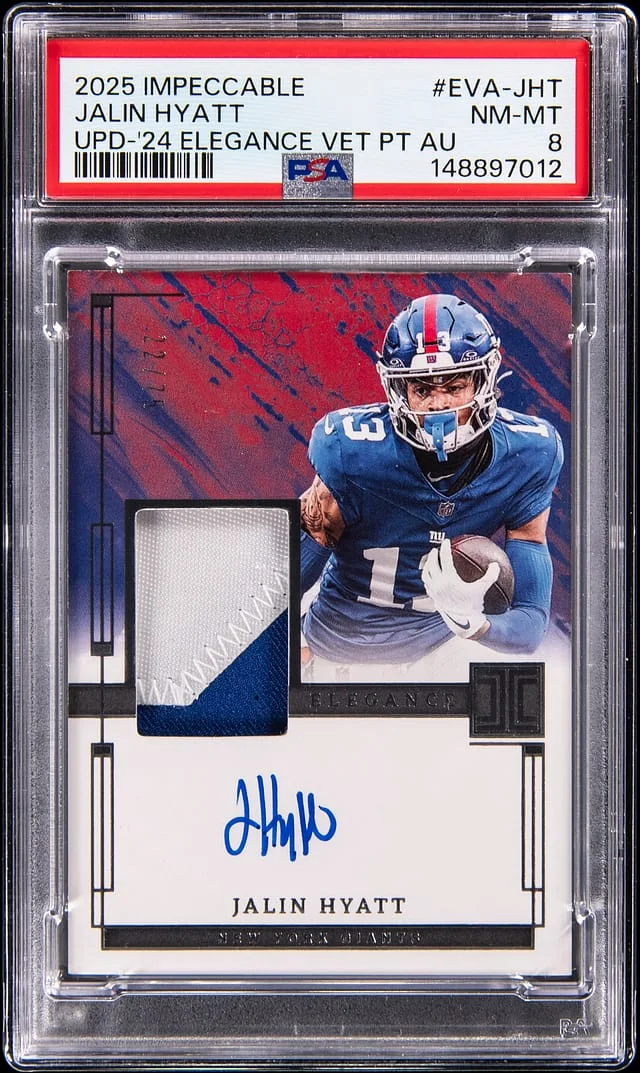 2024 Panini Jalin Hyatt Immpecable Update 2024 Elegance Veteran Patch Autograph #EVA-JHT card image
