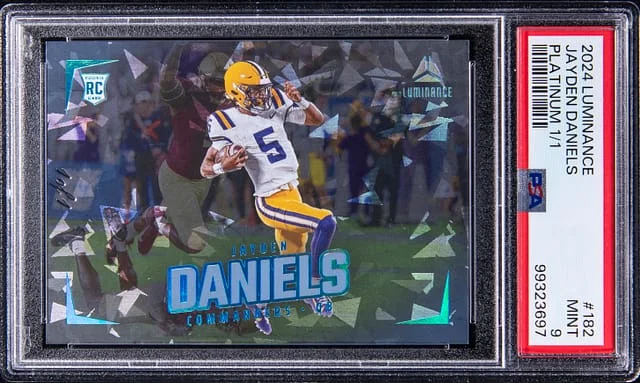 2024 Panini Jayden Daniels Luminance Platinum #182 card image