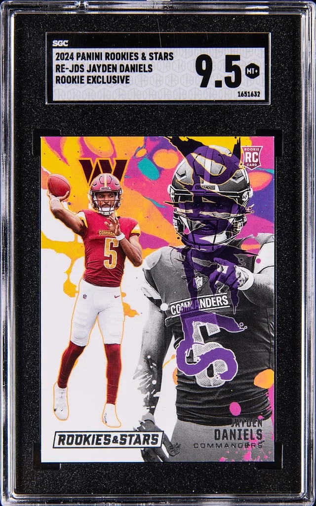 2024 Panini Jayden Daniels Rookies & Stars Exclusive #RE-JDS card image