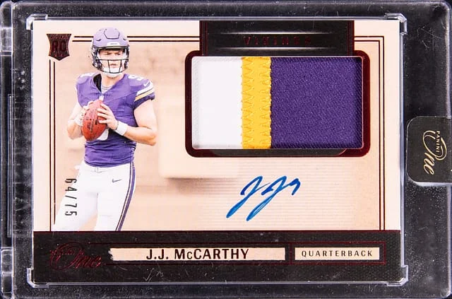 2024 Panini J.J. McCarthy One #1 card image