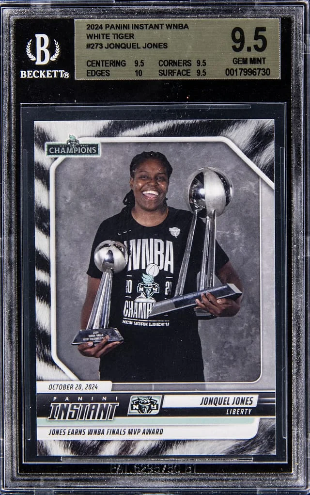2024 Panini Jonquel Jones Instant WNBA White Tiger #273 card image
