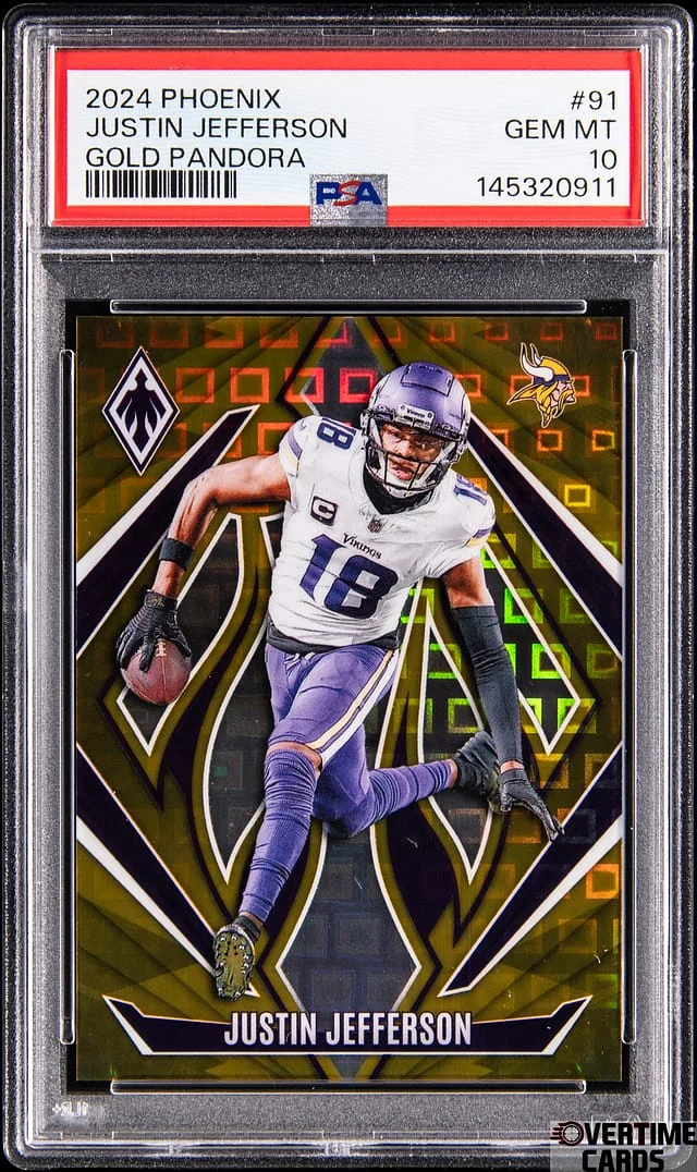 2024 Panini Justin Jefferson Phoenix Gold Pandora #91 card image