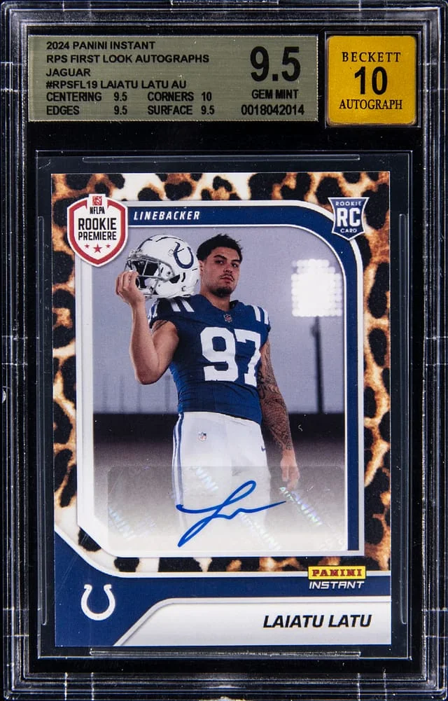 2024 Panini Laiatu Latu Instant Premiere Signatures-First Look Autographs #RPSFL19 card image