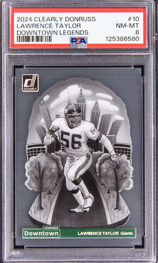 2024 Panini Lawrence Taylor Clearly Donruss Downtown Legends #10 card image