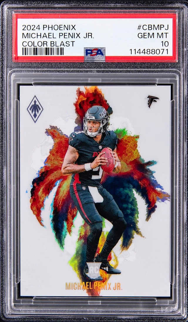 2024 Panini Michael Penix Jr. Phoenix Color Blast #CB-MPJ card image