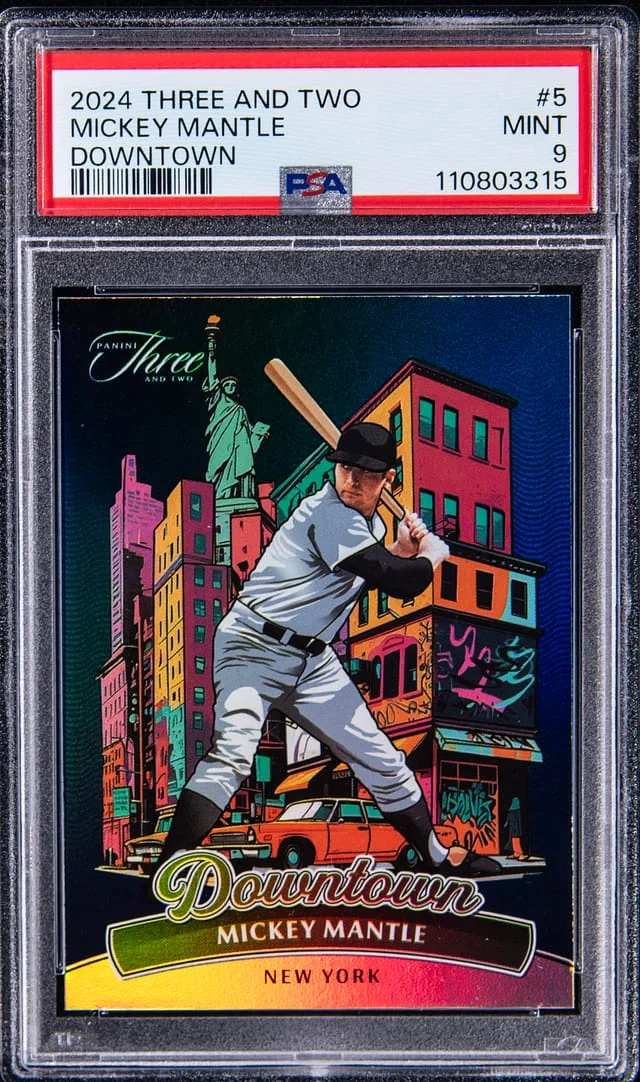 2024 Panini Mickey Mantle Three and Two Downtown #5 card image